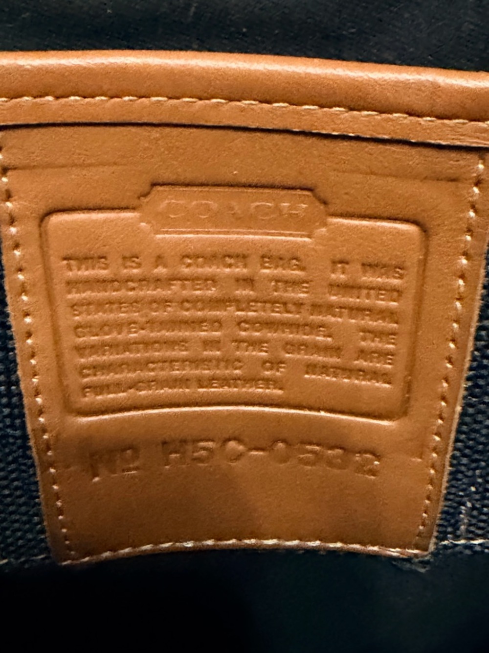 Vtg.. 90’s Coach Leather Briefcase in Tan Cognac Brown (No Shoulder Strap) - Picture 11 of 16